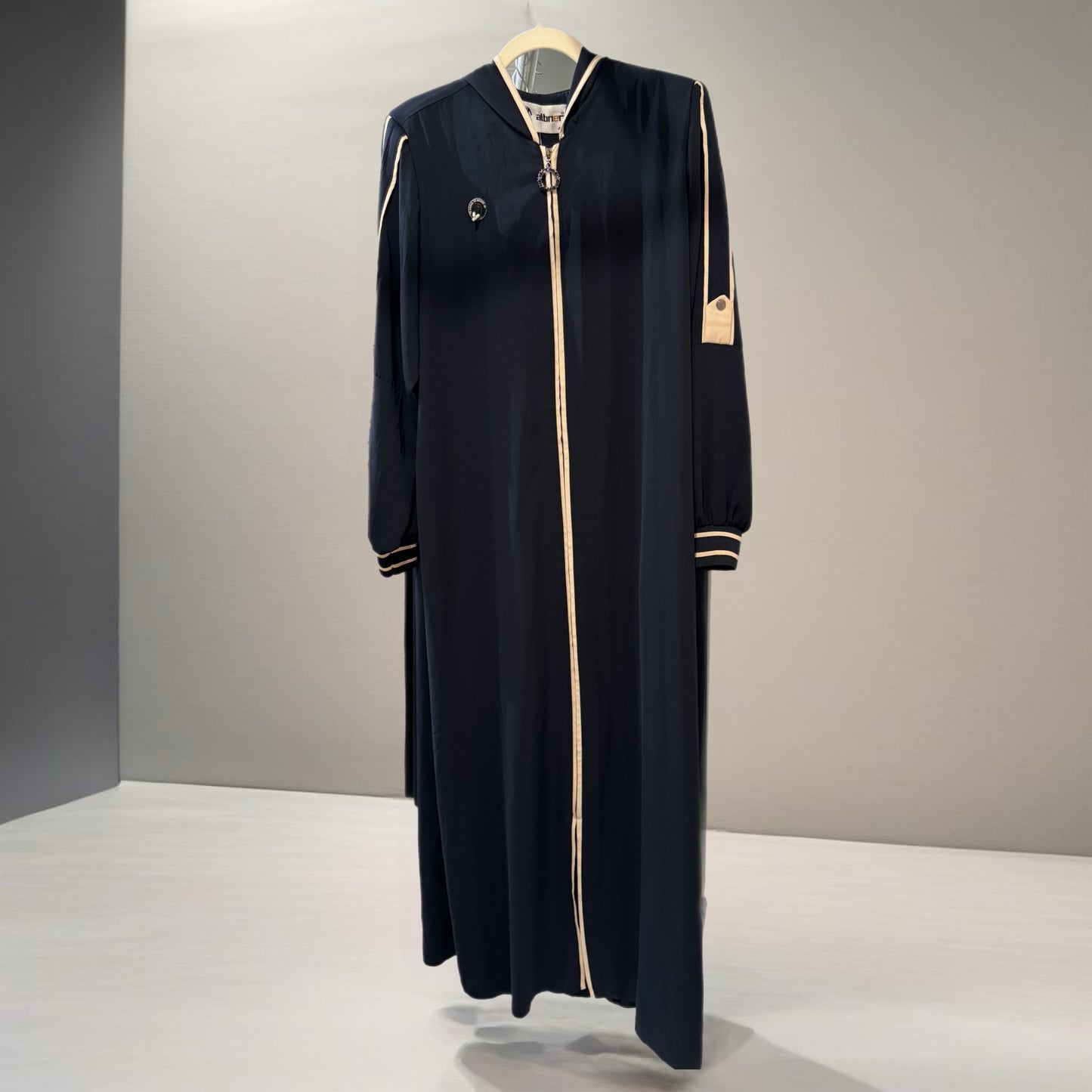 Woman’s Active Blue Abaya with Hood size 48 - A003 - AVAILABLE IN STORE - CONTACT US FOR PRICE