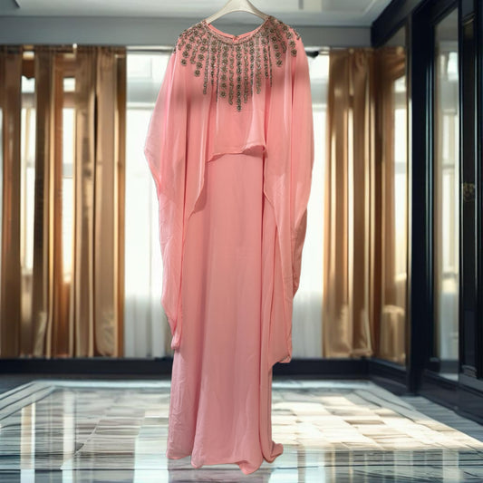 Women’s 2 Piece Dress & Abaya Pink Large D001 - AVAILABLE IN STORE - CONTACT US FOR PRICE