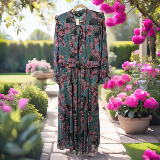 Women’s Dress Floral Design - Size 46 - D014 - AVAILABLE IN STORE - CONTACT US FOR PRICE