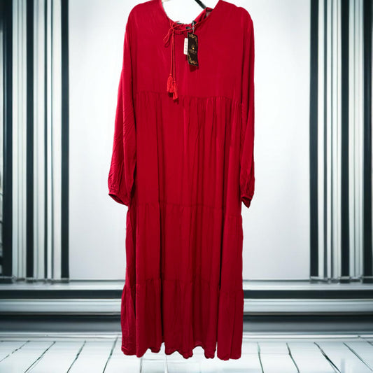 Woman’s Dress Red Ugurlar Collection - Size 58 - D038 - AVAILABLE IN STORE - CONTACT US FOR PRICE