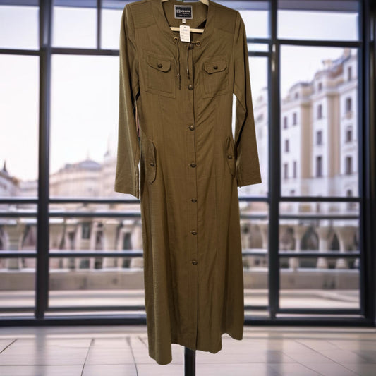 Woman’s Olive Casual Dress - Size 50 - D046 - AVAILABLE IN STORE - CONTACT US FOR PRICE