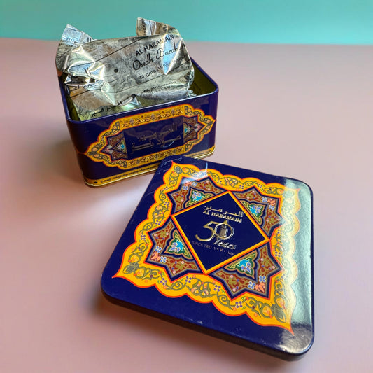 Bakhoor Al Haramain 50 Year Anniversary Edition with Bonus Tongs - AVAILABLE IN STORE CONTACT US FOR PRICING